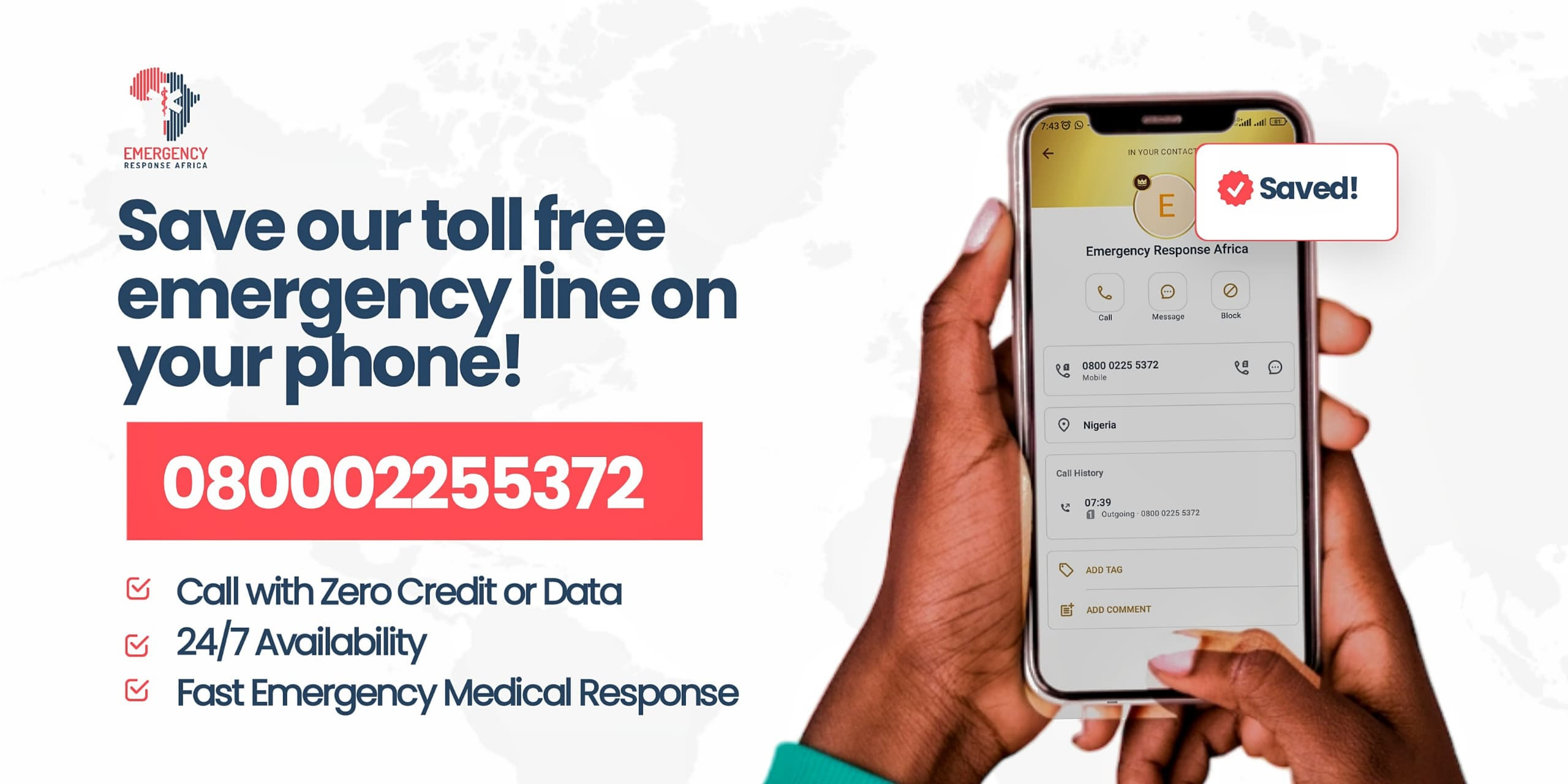 free to call emergency number in Nigeria